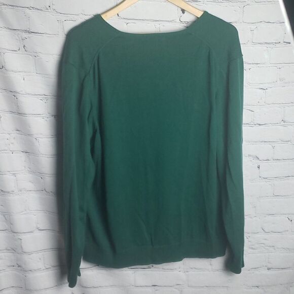 Land's End Green Sweater/Cardigan - Picture 4 of 4